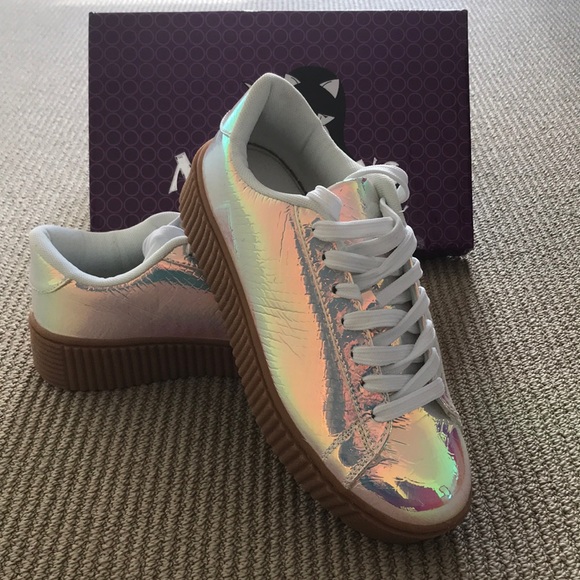AKIRA Shoes - Brand new, unworn metallic Akira Creepers